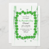 St. Patrick's Day 4-Leaf Clover and Stars Kaart (Voorkant / Achterkant)