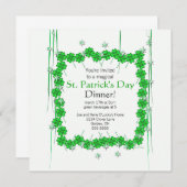 St. Patrick's Day 4-Leaf Clover and Stars Kaart (Voorkant / Achterkant)