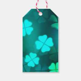 St. Patrick's Day 4 Leaf Clover Cadeaulabel