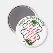 St Patrick's Day 4 Leaf Clover Foto Lijst Magneet (Voorkant / Achterkant)