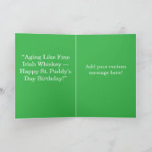  St. Patrick's Day  50th Birthday Card Kaart (Binnen)