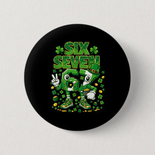 St. Patrick's Day 67 jongens kind Iers klaver St Ronde Button 5,7 Cm