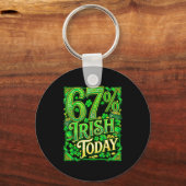 St. Patrick's Day 67 meme 67% Iers vandaag Sleutelhanger (Voorkant)