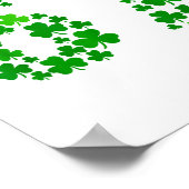 St Patricks Day 67 Meme Blad Klaver Ierse Mannen V Poster (Hoek)