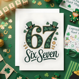 St. Patrick's Day 67 Meme Kids Kaart