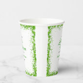 St Patrick's Day A Little Lucky Charm Baby Shower  Papieren Bekers (Rechts)