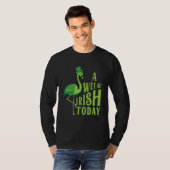 St Patrick's Day A Wee Bit Irish Flamingo T-shirt (Voorkant volledig)