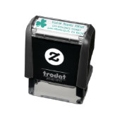 St. Patrick's Day Aangepaste Naam & Adres Klaver Zelfinktende Stempel (Product)