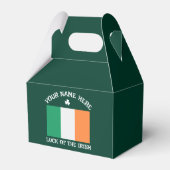 St. Patrick's Day Aangepaste Naam Ierse Shamrock C Bedankdoosjes (Voorkant Zijde)