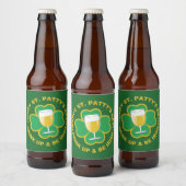 St. Patrick's Day aangepaste tekst bierlabels Bier Etiket (Flessen)