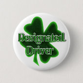 St. Patrick's Day Aangewezen Bestuurder Ronde Button 5,7 Cm (Voorkant)