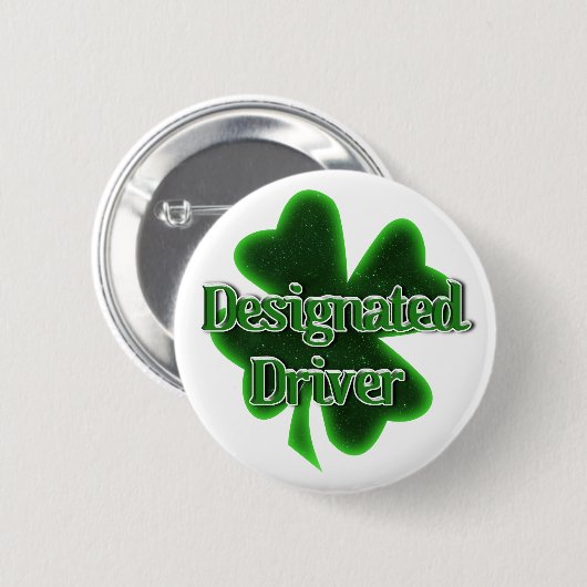 St. Patrick's Day Aangewezen Bestuurder Ronde Button 5,7 Cm (Voorkant /achterkant)