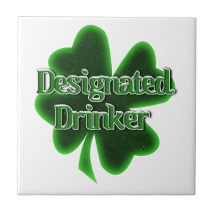 St. Patrick's Day Aangewezen Drinker Tegeltje