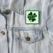 St. Patrick's Day Aangewezen Drinker Vierkante Button 5,1 Cm (In situ)