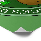 St. Patrick's Day Aardappel Met Een Hoed Poster (Hoek)