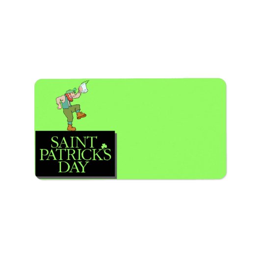St. Patrick's Day Address Label (Voorkant)