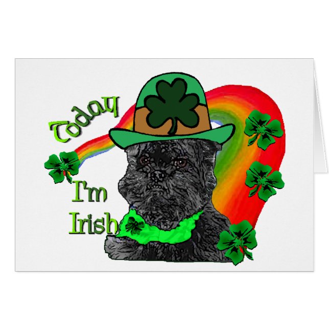 St Patrick's Day Affenpinscher (Voorkant Horizontaal)
