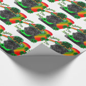 St Patrick's Day Affenpinscher Cadeaupapier (Hoek)