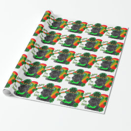 St Patrick's Day Affenpinscher Cadeaupapier