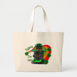 St. Patrick's Day Affenpinscher Grote Tote Bag