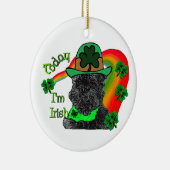St Patrick's Day Affenpinscher Keramisch Ornament (Rechts)