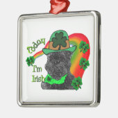 St Patrick's Day Affenpinscher Metalen Ornament (Links)