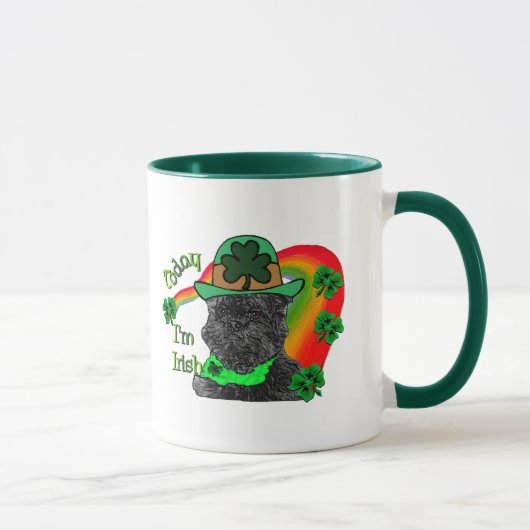 St Patrick's Day Affenpinscher Mok (Rechts)