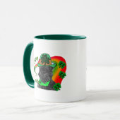 St Patrick's Day Affenpinscher Mok (Voorkant links)