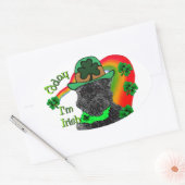 St Patrick's Day Affenpinscher Ovale Sticker (Envelop)
