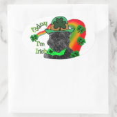 St Patrick's Day Affenpinscher Ovale Sticker (Tas)
