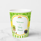 St Patrick's Day African American Boy Baby shower Papieren Bekers (Voorkant)