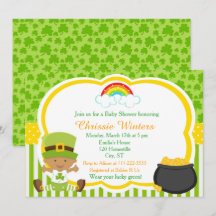 St Patrick's Day Afro-Amerikaans Baby shower