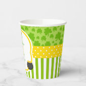 St Patrick's Day Afro-Amerikaans Meisje Baby showe Papieren Bekers (Links)