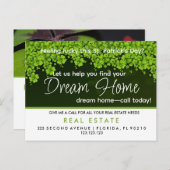 St. Patrick's Day Agent referrals Aankondiging (Voorkant / Achterkant)