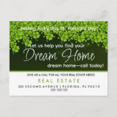 St. Patrick's Day Agent referrals Aankondiging (Voorkant)