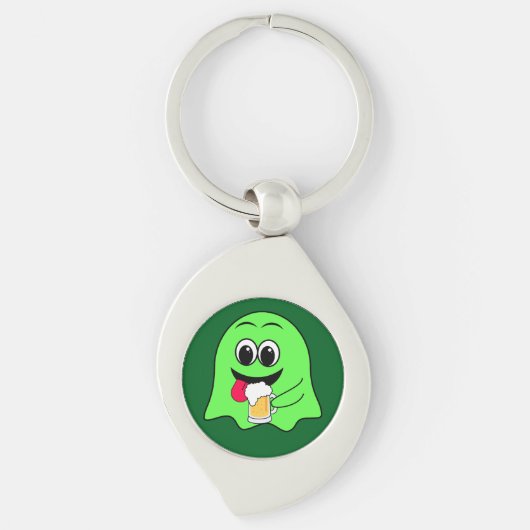 St. Patrick's Day Alcoholische drank en bier Sleutelhanger (Voorkant)