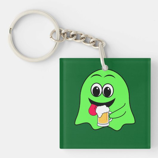St. Patrick's Day Alcoholische drank en bier Sleutelhanger (voorkant)