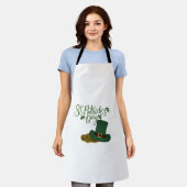 St. Patrick's Day All-Over Print Apron Schort (Gedragen)