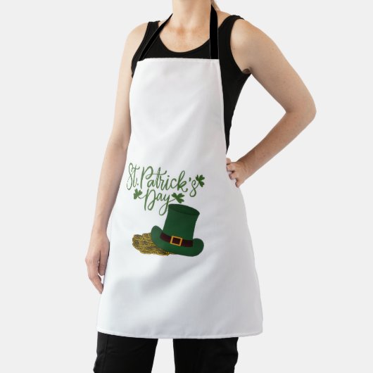 St. Patrick's Day All-Over Print Apron Schort (Insitu)