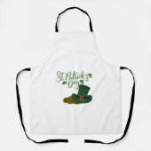 St. Patrick's Day All-Over Print Apron Schort (Voorkant)