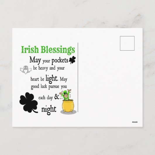 St. Patrick's Day Alligator Feestdagenkaart (Achterkant)