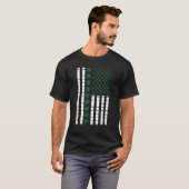 St. Patrick's Day American Flag Irish T-shirt (Voorkant volledig)