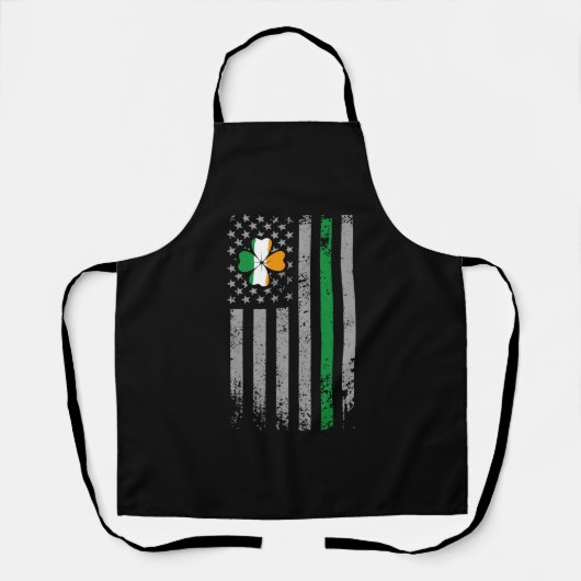 St Patricks Day American Irish Flag Shamrock Schort (Voorkant)
