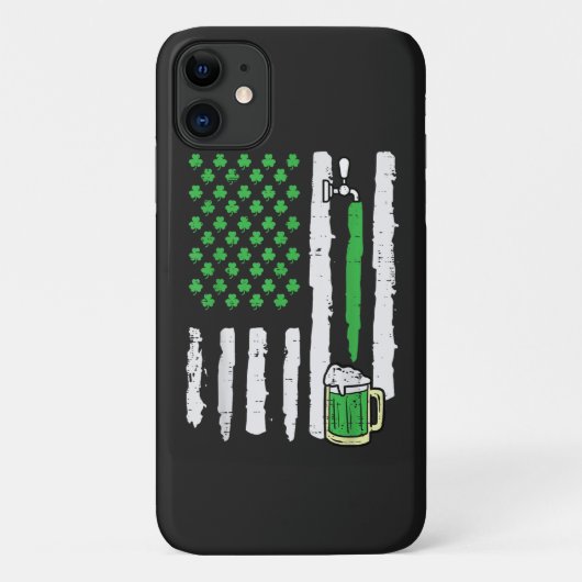 St. Patrick's Day Amerika Vlag Heilige Case-Mate iPhone Case (Achterkant)