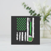 St. Patrick's Day Amerika Vlag Heilige Kaart (Staand voorkant)