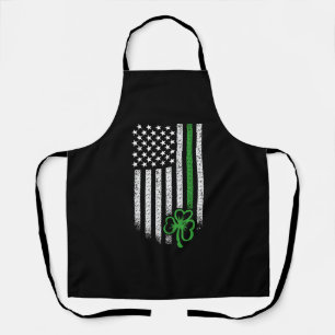 St Patricks Day Amerikaanse Ierse vlag Shamrock Lu Schort