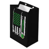 St. Patrick's Day Amerikaanse vlag Heilige Medium Cadeauzakje (Voorkant Gekanteld)