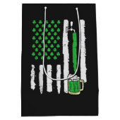 St. Patrick's Day Amerikaanse vlag Heilige Medium Cadeauzakje (Achterkant)