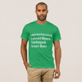 St. Patrick's Day Ampersand Design T-shirt (Voorkant volledig)