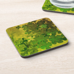 St. Patrick's Day and Good Luck , ‎ vierleaf klave Bier Onderzetter
